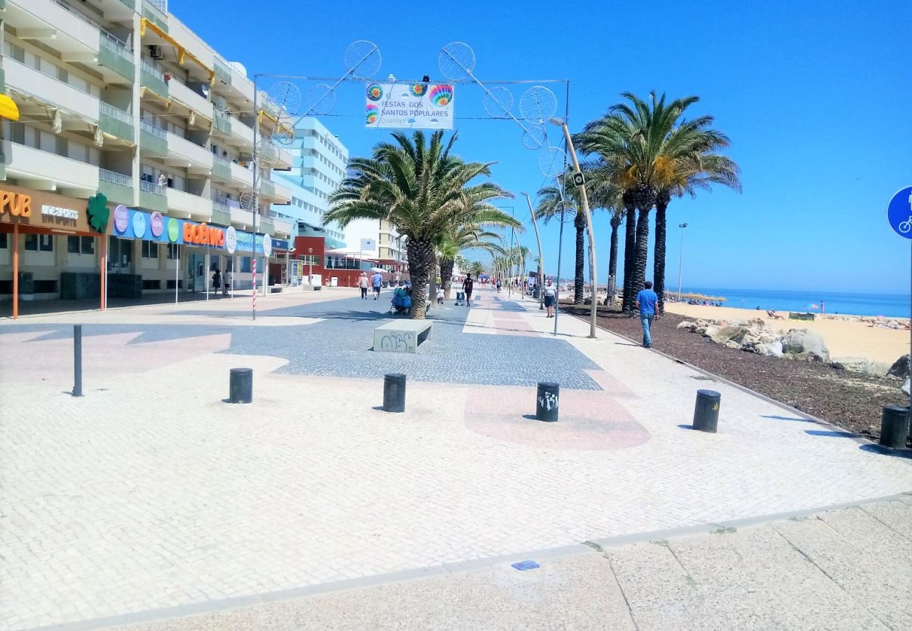 Apartamento em Quarteira - T1 T20 14D A/C VISTA  MAR FANTÁSTICA 80M PRAIA 4 P