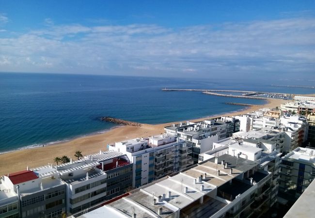 Apartamento em Quarteira - T1 CONFORTO E VISTA MAR A/C 80M PRAIA-16E& WIFI